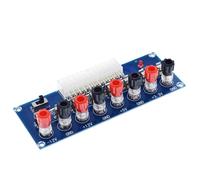 Placa Adaptadora ATX para Chasis de PC de Escritorio Bornes | Pcb Azul, Salida de 24 Pines y Fusible por Canal, para Proyectos Electrónicos y Taller Maker