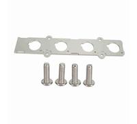 Placa adaptadora Coil On Plug de aluminio mecanizado CNC placa de conversión COP negro anodizado para serie B B16 B18 válvula válvula grifo 4 piezas (plata)