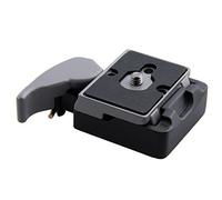 Placa adaptadora de abrazadera de liberación rápida para cámara 323 compatible con cabezales de bola Manfrotto 200PL-14 Compat 155 210B 308 342 352 468 469 3D 056 115 141 cabeza 234 128LP aleación de