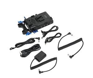 Placa Adaptadora de Batería con Montura en V, Cámara Sistema de Fuente de Alimentación con Montura en V con Batería Ficticia NP FZ100 Clip de Conducto de 15 Mm, para A6600 A7 III