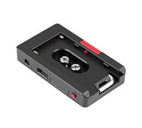 Placa adaptadora de batería para cámaras réflex digitales para baterías tipo NP-F, puerto de salida de 12 V/8 V, LED de batería baja