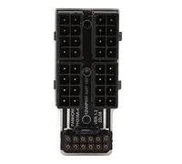 Placa Adaptadora de Corriente GPU, 4x8P a 12VHPWR 12P Plus 4P ATX3.0 PCIe 5.0 GPU Conector PCIe, Conector GPU PCIe de ángulo de 180 Grados, para Creadores de Contenido de Jugadores (PH316 48 Blanco)