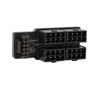 Placa Adaptadora de Corriente para Tarjeta Gráfica, Adaptador en ángulo de Tarjeta Gráfica Fácil de Usar de 180 Grados Plug and Play para Escritorio (Black)