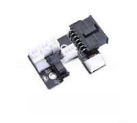 Placa adaptadora de extremo caliente extrusora de postquemador para actualización de impresora Voron 2.4 con monitoreo térmico y conectores de terminal (negro)
