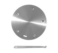 Placa adaptadora de inducción, adaptador de inducción de 7.87 pulgadas, difusor de calor de acero inoxidable, mango desmontable, disco universal para utensilios de cocina no magnéticos, cocina