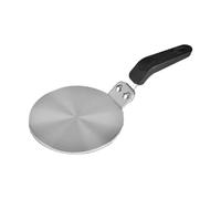 Placa adaptadora de inducción, difusor de calor de acero inoxidable con asa, adaptador de placas calientes para cocina eléctrica de vidrio