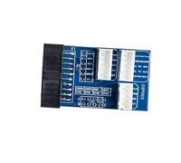 Placa adaptadora de programador rectangular, placa PCB sin conexión para depuración de chips, programación de laboratorio y uso de configuración de laboratorio, adaptador de programador sin conexión x