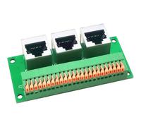 Placa adaptadora de puerto Ethernet RJ45 con conector triple para pruebas de redes eficientes y solución de problemas