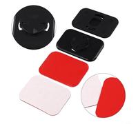 Placa adaptadora de teléfono para bicicleta Garmin para iGPSPORT para soporte de computadora SRAM, soporte extensor de hebilla trasera adhesiva para teléfono móvil con cinta, negro 42 x 62 x 8 mm (2