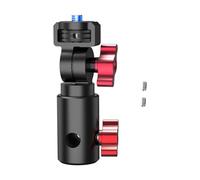 Placa adaptadora multifunción de 3 garras de 1/4 pulgadas para trípodes de rosca de 1/4 pulgadas, soporte de aleación de aluminio para cámara, soporte de luz, adaptador de montaje de cámara