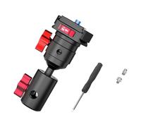 Placa adaptadora multifunción de 3 garras de 1/4 pulgadas para trípodes de rosca de 1/4 pulgadas, soporte de aleación de aluminio para cámara, soporte de luz, adaptador de montaje de cámara