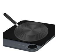 Placa Adaptadora Para Estufa - Aluminio De Aviación Con Revestimiento Anodizado Reforzado 24 Cm | Para Cocinar A Fuego Lento Con Asa | Placa Difusora De Inducción 1 Para Calefacción Uniforme, Us