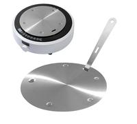 Placa adaptadora para inducción HOB - distribuidor de calor de acero inoxidable con mango extraíble | Adaptador de inducción ollas y sartenes para ahorrar energía -cocinar, y romper en la cocina
