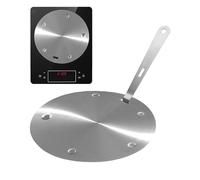 Placa adaptadora - Placa convertidora | Induction Cooktop | Difusor de calor de acero inoxidable Simmer Disk Household Cooking Apartment Dorm Small Space Energy Saving Even Heat Distribution Accesorio