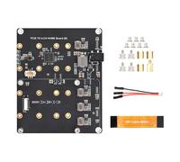 Placa adaptadora Waveshare para Raspberry Pi 5 PCIe a SSD NVMe M.2 de 4 canales