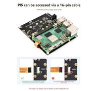 Placa adaptadora Waveshare PCle a M.2 de 4 canales con fuente de alimentación (UE)
