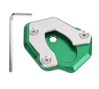 Placa Agrandadora para Caballete, Aleación de Aluminio, Compatible Z650 Z900 2017-2019 - Mayor Estabilidad, Antideslizante, Fácil Instalación para Motociclistas (Verde)