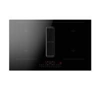 Placa Amica DHKI 752 800 C inducción 4 zonas 83 cm campana integrada negra