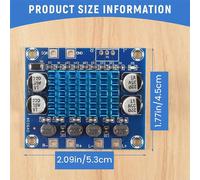 Placa amplificadora de potencia de audio digital Clase D XH-A232 de 30 W x 2, DC8-26V, placa amplificadora MP3 de 12V/24V