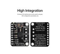 Placa Amplificadora de Sonido Digital, Módulo Amplificador de Potencia de Audio Estéreo Clase D TPA2016D2 de 2,8 W para Amplificación AGC I2C