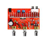 Placa Amplificadora Estéreo para Coche DX-7377 TDA7377 DC12V 40Wx2, Bricolaje, con Perilla Plateada Galvanizada, Placa Amplificadora de Doble Canal.