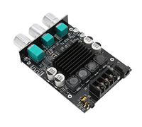 Placa Amplificadora Sonido 100Wx2, Bluetooth 5.0 y AUX, Dual Canal para Subwoofer, Voltaje 12-24V, Incluye Perillas y Cables, Fácil Instalación