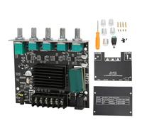 Placa Amplificadora ZK MT21 BT, Estéreo de Sonido de Alta Potencia de 2.1 Canales, 15-100W para Altavoces de 4-8Ω, Placa Amplificadora de Potencia Digital DC12-24V con Subwoofer