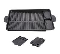 Placa antiadherente para parrilla de barbacoa, accesorio de aluminio para Camping y estufa eléctrica/14, 57x10, 24 pulgadas