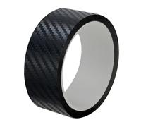 Placa antirayaduras Revestimiento Maletero Pegatinas de Vinilo de Fibra de Carbono para Coche, láminas de Vinilo para Envolver, Cinta Protectora antiarañazos(3D Carbon Black,7CM_3M)