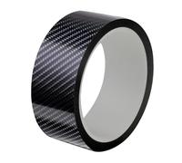 Placa antirayaduras Revestimiento Maletero Pegatinas de Vinilo de Fibra de Carbono para Coche, láminas de Vinilo para Envolver, Cinta Protectora antiarañazos(6D Carbon Black,5CM_1M)