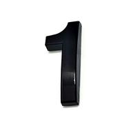 Placa Autoadhesiva 3D Casa Números Pegatina 2 Pulgadas 5cm Negro ABS Plástico Puerta Número Habitación Dígitos, para Hotel Apartamento Buzón Contenedores Exterior Calle Patio Resistente Al óxido (1)