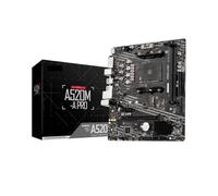 Placa Base A520M-A Pro Compatible con CPU Ryzen R3, R5 y R7, Serie 5000 y 3000, AM4, M.2, NVME, Doble DDR4.