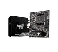 Placa Base A520M-A Pro Compatible con CPU Ryzen R3, R5 y R7, Serie 5000 y 3000, AM4, M.2, NVME, Doble DDR4.