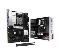 ASRock Placa Base B850 Rock WiFi de 7 enchufes AM5 ATX, Compatible con AMD Ryzen Serie 9000/8000/7000, DDR5 8000+(OC), PCIe 5.0, WiFi 7, LAN 2.5G