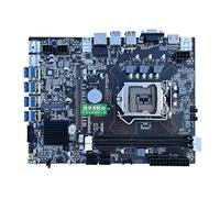Placa base B75 CPU Miner Placa base DDR3 8 PCI-E Soporte de tarjeta gráfica LGA 1155 GPU Minería de criptomonedas 8 Tarjeta gráfica Placa base de plataforma de minería