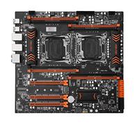 Placa base compatible con X99-F8D LGA2011-3 con doble toma de CPU M.2 NVMe/NGFF ranura SSD, 8 DIMM DDR4, 2 puertos Ethernet Giga, placa base de memoria USB 3.0
