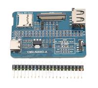 Placa base Compute Module5Nano con interfaz USB tipo A MiPi, conector para ventilador, botón de arranque, cuerpo compacto, diseño de grado