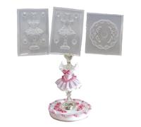 Placa base de acrílico transparente multiusos con forma de silicona estable que es conveniente para construcciones magnéticas con forma de placa de mariposa