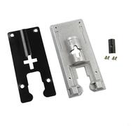 Placa base de aluminio para sierra caladora modelo 4304, conjunto de placa de repuesto con placa de presión y tornillos, accesorio de guía de corte estable, 153 x 70 mm, paquete de 2