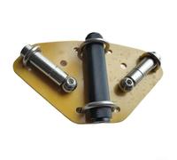 Placa base de antena en forma de V, con rosca de trípode, compatibilidad para antenas positivas de varilla de tracción de onda corta 14-50 MHz rango de frecuencia (con barra de fijación)