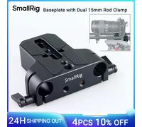 SMALLRIG 15mm LWS Baseplate, Placa Base con Abrazadera de 15mm Rod para Cámara - 1674