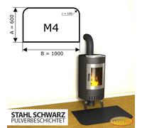 Chimenea Placa Inferior Chispas de Acero Negro Horno Bandeja para Hornear - M3
