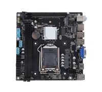Placa Base de Computadora LGA1150, Placa Base H81M ITX para Xeon E3 V3, 2xDDR3 hasta 16G Compatible con PC ECC REG, Canal ALC897 HD 5.1 con Alimentación de 24 Pines, 6xUSB2.0, 1x