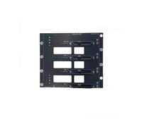 Placa Base de Disco Duro SSD HDD SATA5.1 de 6 Gbps, Tarjeta de Almacenamiento NAS, Placa de Expansión de Servidor, Adaptador A 4 Discos, 2 X 4D