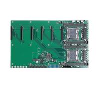 Placa Base de Doble Zócalo, DDR4 LGA2011 3 V3 V4 Procesadores PCIe3.0x16 PCIe3.0x8 Placa Base de Minería para X99, 256 GB DDR4, RJ45 Gigabit, M. 2, NVME SSD
