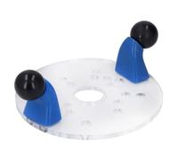Placa base de enrutador, placa base de mesa de enrutador universal con asas, placa base de acrílico transparente con múltiples orificios de perforación previa para carpintería