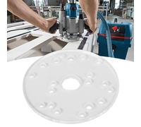 Placa base de enrutador, placas base de enrutador para carpintería Buje de guía transparente Placa de enrutador con pasador de centrado Tornillos para enrutadores de molduras