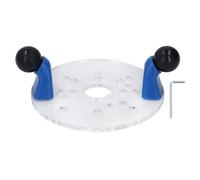 Placa Base de Enrutador Universal para Moldura de Mesa PVC Transparente Portátil con Orificios Preperforados Placa Base de Enrutador Redondo con Vástago Placa Base de Mesa de