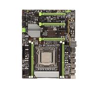 Placa Base de Escritorio, 6xSATA 4xDDR3 DIMM 8 Phase Power Indicador Dual LGA 2011 Placa Base para Reemplazo de PC, Tarjeta de Red Integrada de 100M Y Chip de Audio de 6 Canales