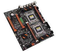 Placa Base de Escritorio X79, Doble zócalo Trasero Incorporado 2 x USB3.0/Tarjeta LAN Gigabit/Placa Base de Escritorio de Cuatro Canales DDR3 con Cable SATA